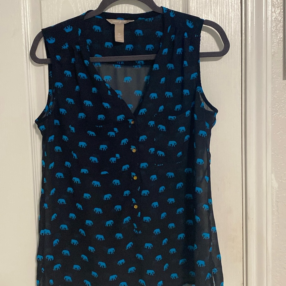 Women’s Banana Republic button front blouse SZ L